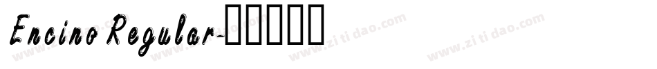 Encino Regular字体转换